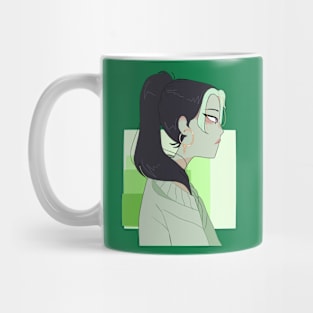 aesthetic green girlypop Mug